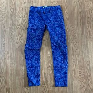 Fun Floral Lauren Conrad pants, size 4, like new